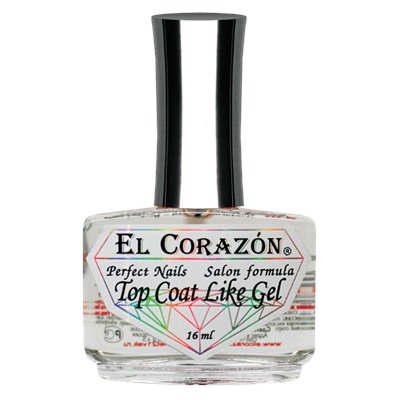 El Corazon Perfect Nails №434  Верхнее покрытие "Top Coat Like Gel" 16 мл