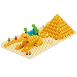 Конструктор Nanoblock "Пирамида Хиопса" 260 деталей (наноблоки)