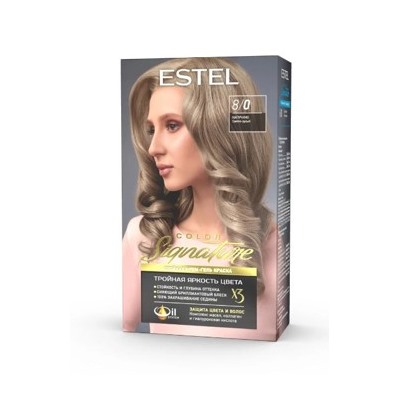 ESTEL COLOR Signature Крем-гель краска для волос тон 8/0 Капучино