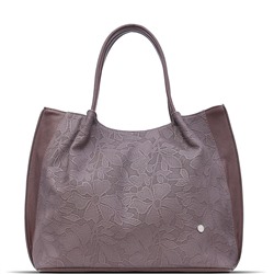 Женская сумка экокожа Richet 2478-08 Шоколад Цветы. Спецпредложение
