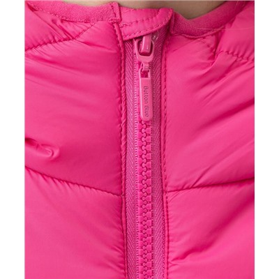 Скидка -50% Куртка демисезонная базовая с капюшоном розовая Button Blue