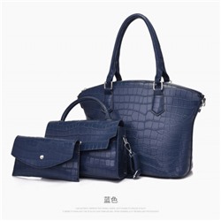 Набор сумок из 3 предметов, арт А109, цвет:синий ОЦ