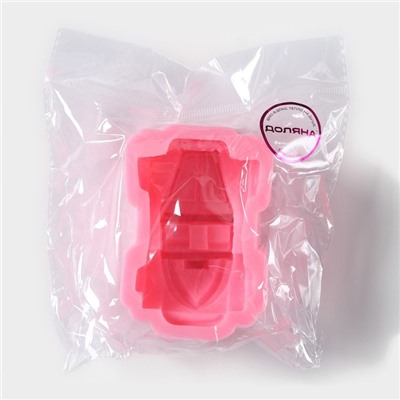 Молд Доляна «Машинка», силикон, 9,9×6,6×3,9 см, цвет розовый