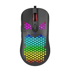 УЦЕНКА Мышь Marvo G925, игровая, проводная, оптическая, RGB, 12000 dpi, USB, 1.8 м, чёрная