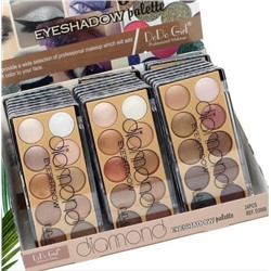 Тени для век DoDo Girl DIAMOND EYESHADOW 10 цветов комплект все тона (2 шт.)