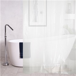 Шторка для ванной комнаты виниловая EVA , с 3D эффектом , рельеф кожа , 12 прозрач колецBRIMIX 04-02