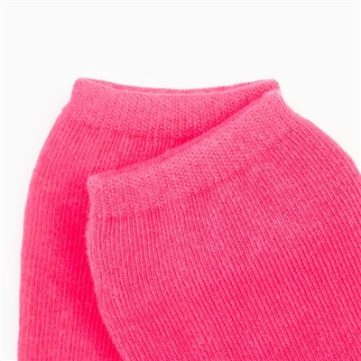 Носки детские противоскользящие, цвет розовый, размер 16-18