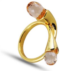 Кольцо (вставки: Кристаллы шампань; покрытие: Золото)JHA4494
