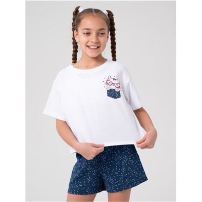 Пижама "Капелька" детская девочка с шортами