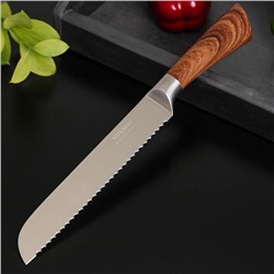 Нож для хлеба Доляна Forest, лезвие 20 см