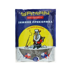 Прикормка Yaman Winter Taste Плотва зимняя, кокос, цвет чёрный, 700 г