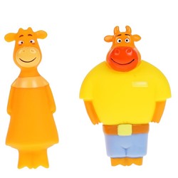 Набор резиновых игрушек Оранжевая корова Ма и Па LX-OR-COW-05 в Самаре
