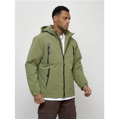 Куртка мужская весенняя, размер 48, цвет зелёный