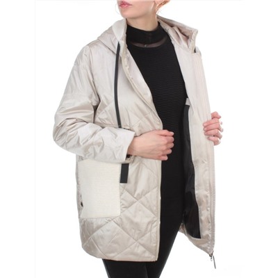 22-302 BEIGE Куртка демисезонная женская AKiDSEFRS (100 гр.синтепона)