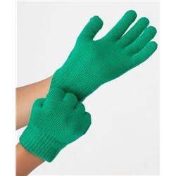 Скидка -50% Перчатки вязаные зеленые Button Blue