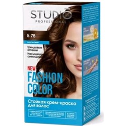 Акция !!! Студио "Fashion Color" Стойкая краска д/в тон 5.75 Каштановый 50/50/15мл.(6) / 95641