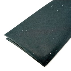 Бумага упаковочная тишью Черная с блестками / листы 50*66 см