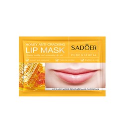 Гидрогелевые патчи для губ против против трещин с экстрактом меда SADOER Honey Anti-Cracking Lip Mask, 8 гр