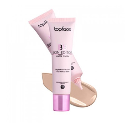 Topface Тональный крем BB "Skin Editor Matte finish" ,тон 02 светло-бежевый - PT462 (30мл)