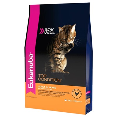 Eukanuba Top condition для взрослых кошек с курицей