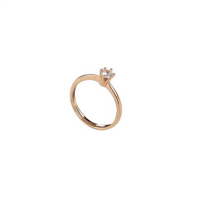 "Шолемо" кольцо в золотом покрытии из коллекции "Капель" от Jenavi