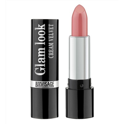 LUXVISAGE Губная помада "GLAM LOOK cream velvet" т.303 Клубнич.суфле (4)