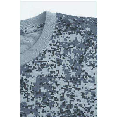 Мужская футболка GL830 Пиксели серый