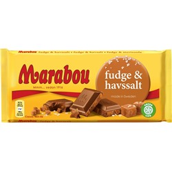 Шведский молочный шоколад с кусочками соленой карамели и морской солью Marabou 185 гр (срок реализации до 08.06.2024 г)