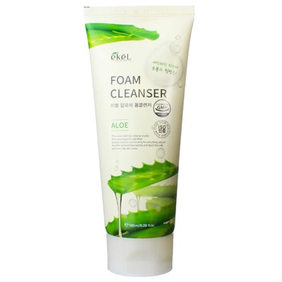 Ekel Пенка для умывания с экстрактом алоэ - Aloe foam cleanser, 180мл