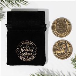 Монета в мешочке «Удачного года», d = 2,5 см