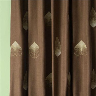 Комплект штор «Элис», размер 2х145х270 см, цвет коричневый