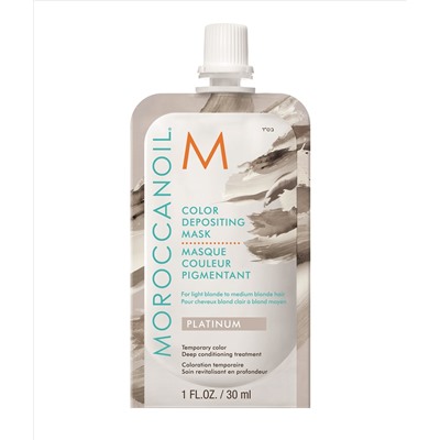 Moroccanoil тонирующая маска color depositing platinum 30мл