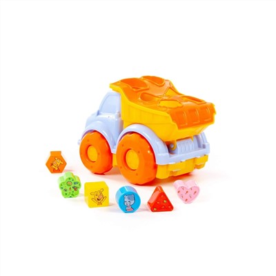 323079 Полесье Игрушка развивающая "Оранжевая корова" "Автомобиль-самосвал" (в коробке)
