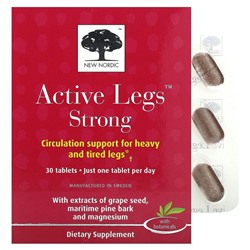 New Nordic US Inc, Active Legs Strong, 30 таблеток