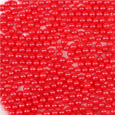 Кондитерская посыпка шарики 4 мм, красный, 20 г