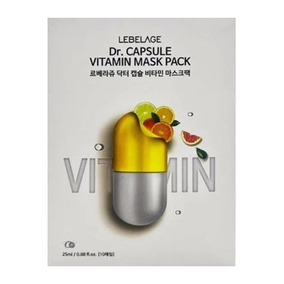 БВ Lebelage маска для лица тканевая Vitamin 25г 652505