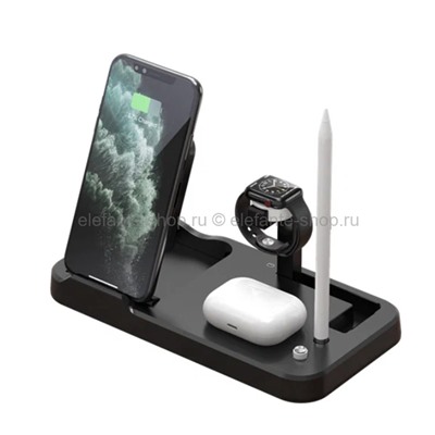 Беспроводная зарядная станция Wireless Charger Stand T9 4in1 МА-22 (96)