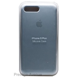 Силиконовый чехол для iPhone 7/8 Plus серо-синий
