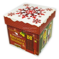 Коробка "Новогодняя коллекция" (105х105х105, дизайн "Снежинка")
