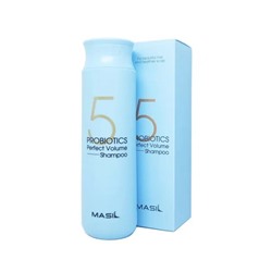 Masil Шампунь для объема волос с пробиотиками 5 perfect volume shampoo,300мл(5 голубой 300)