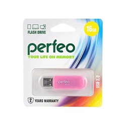 Флеш-диск Perfeo USB 16GB C03 Pink PF-C03P016