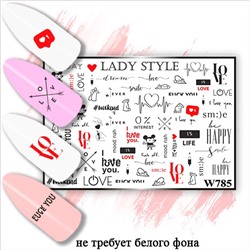 Слайдер W785 Lady Style