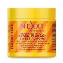 Маска NEXXT Professional с маслом арганы, льна и сладкого миндаля (Nexxt Mask With Argan Oil). 500 мл