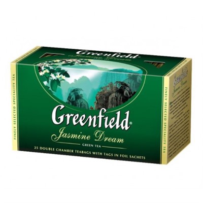 GREENFIELD Гринфилд Чай JASMINE DREAM жасмин 25 пак.
