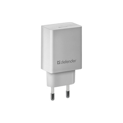 Сетевой адаптер  Defender ERA-10 белый 1xUSB 5V/2.1A Defender 83549