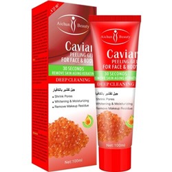 AICHUN BEAUTY  Пилинг - гель для лица и тела CAVIAR сужающий поры, выравнивающий КРАСНАЯ ИКРА  100мл  (AC-31946)