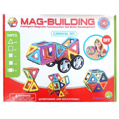 Магнитный конструктор  Mag Building 36 деталей