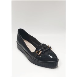 Туфли женские A227-6695AL, черный лак