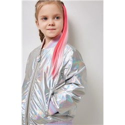 20220130222, Куртка детская для девочек Wagner, серебряный