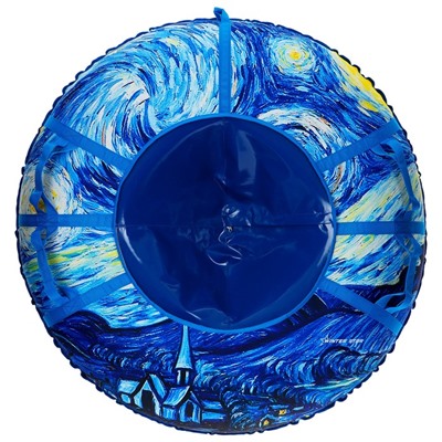 Тюбинг-ватрушка Winter Star «Звёздная ночь», диаметр чехла 120 см, уценка
